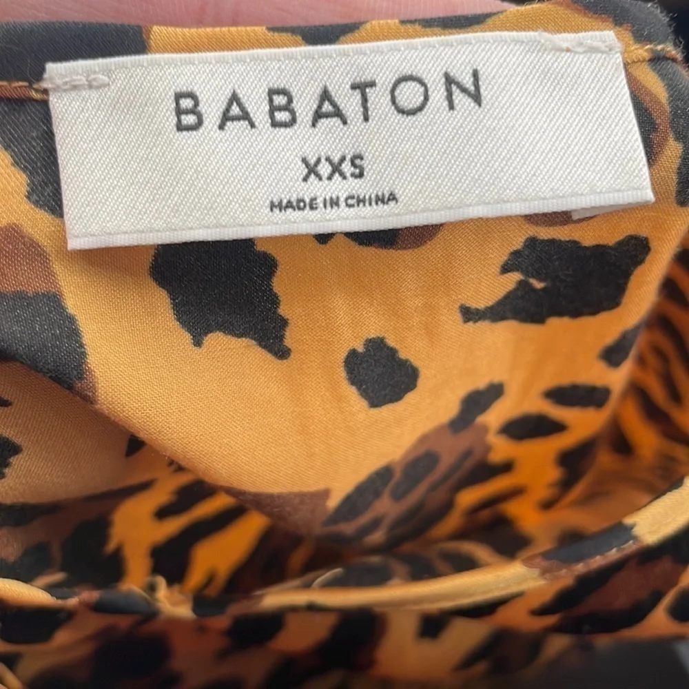 Aritzia Babaton camisole leopard print animal print cami tank top sexy sz xxs
